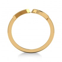 Ladies' Novelty Hugs and Kisses "XO" Fashion Ring in 14k Yellow Gold