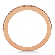 Diamond Double V Chevron Fashion Ring 14K Rose Gold (0.51ct)