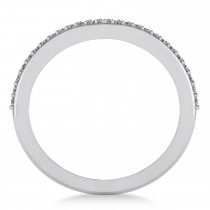 Diamond Double V Chevron Fashion Ring 14K White Gold (0.51ct)
