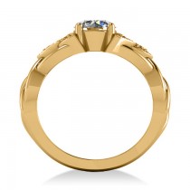 Celtic Round Diamond Engagement Ring 14k Yellow Gold (1.06ct)