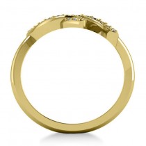 Diamond Double Horseshoe Fashion Ring 14k Yellow Gold (0.26ct)