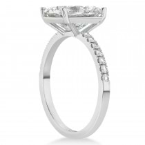 Diamond Emerald-Set Engagement Ring Palladium (3.36ct)