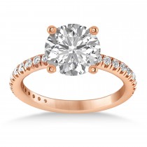 Diamond No Halo Engagement Ring 14k Rose Gold (0.36ct)