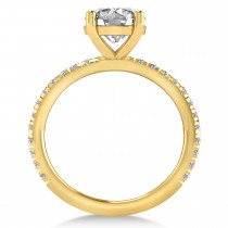Diamond No Halo Engagement Ring 18k Yellow Gold (0.36ct)
