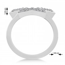Galaxy Star Diamond Accented Ladies Ring 14k White Gold (0.35ct)
