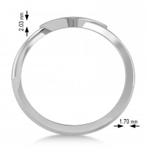 Geometric Heart-Shape Ring 14k White Gold