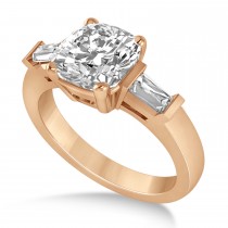 Diamond Three-Stone Cushion Ring 14k Rose Gold (2.44ct)