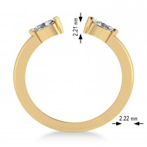 Diamond Open Concept Ring/Band 14k Yellow Gold (0.40ct)