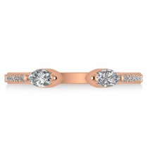 Diamond Open Concept Ring/Band 14k Rose Gold (0.52ct)