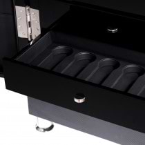 High Gloss Carbon Fiber Thirty-two Watch Winder Black Leather Interior