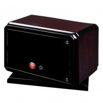 High Gloss Rosewood Rotating Base Double Watch Winder Suede Interior