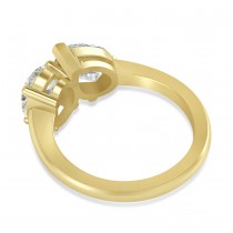Oval/Pear Diamond Toi et Moi Ring 18k Yellow Gold (4.50ct)
