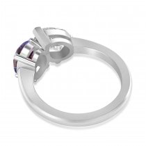 Oval/Pear Diamond & Lab Alexandrite Toi et Moi Ring Platinum (4.50ct)