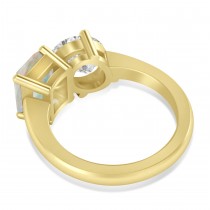 Emerald/Oval Diamond & Opal Toi et Moi Ring 14k Yellow Gold (5.50ct)