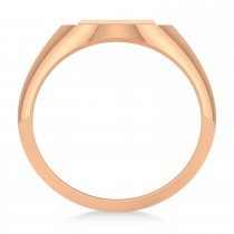 Men's Holy Cross Fashion Signet Ring 14k Rose Gold