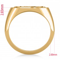 Men's Celtic Knot Fashion Ring 14k Yellow Gold