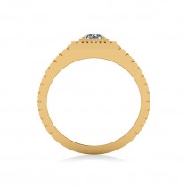 Two Tone Cut Diamond Men's Fashion Ring 14k Yellow Gold (0.50 ct)