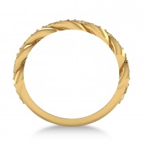 Diamond Novelty Chain Men's Ring 14k Yellow Gold (0.63ct)
