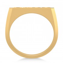 United States Navy Men's Signet Fashion Ring 14k Yellow Gold