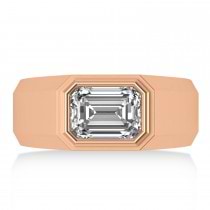 Diamond Solitaire Men's Engagement Ring 14k Rose Gold (2.50ct)