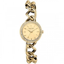 Caravelle Women's Mini Collection Gold Tone Stainless Steel Watch