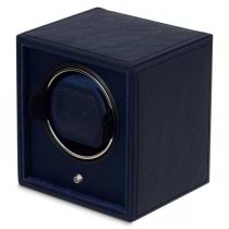 Single Automatic Watch Winder Faux Leather Solid Wood Construction