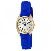 Caravelle Women's Mini Brights Collection Blue Band Metal Watch