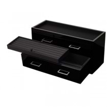 WOLF Meridian Wooden Modular 2 Drawer Charging Station Valet and Pen Box in 3 Colors