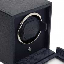 WOLF Cub Single Watch Winder w Cover in Navy
