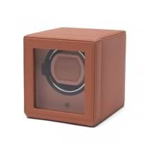 WOLF Cub Single Watch Winder w Cover in Coral