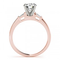 Tapered Baguette 3-Stone Diamond Bridal Set 14k Rose Gold (0.30ct)