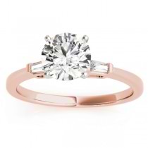 Tapered Baguette 3-Stone Diamond Bridal Set 18k Rose Gold (0.30ct)