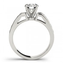 Diamond Princess-cut Channel Bridal Set 14k White Gold 2.20ct
