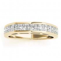 Diamond Princess-cut Channel Bridal Set 14k Yellow Gold 2.20ct