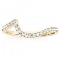 Diamond Halo Swirl Bridal Engagement Ring Set18k Yellow Gold 0.43ct