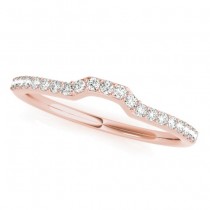 Diamond & Sapphire Bridal Set Setting 14k Rose Gold (0.38 ct)