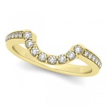 Diamond & Amethyst Floral Halo Bridal Set Setting 14k Yellow Gold (1.23ct)