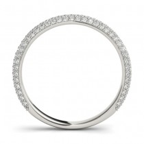 Diamond Accented Bridal Set Setting 18K White Gold (1.02ct)