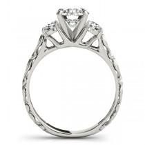 Vintage Heirloom Three Stone Engagement Ring Platinum (2.25ct)