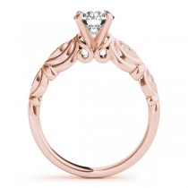 Vintage Solitaire Engagement Ring Bridal Set 14k Rose Gold (2.15ct)