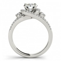 Diamond Split Shank Engagement Ring Setting & Band in Platinum 1.00ct
