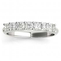 Diamond Princess cut Bridal Set Ring 14k White Gold (1.30ct)