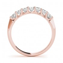 Lab Grown Diamond Princess-cut Wedding Band Ring 14k Rose Gold 0.70ct