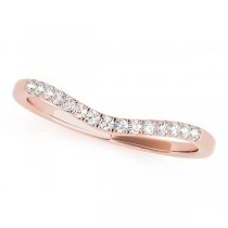 Diamond Accented Bridal Set Setting 14k Rose Gold (0.20ct)