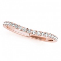 Triple Band Diamond Engagement Ring Bridal Set 14k Rose Gold (2.33ct)
