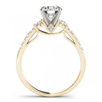 Diamond Three Stone Engagement Ring 14k Yellow Gold (0.43ct) - NG7124