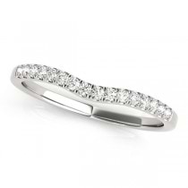 Diamond & Emerald Three Stone Bridal Set Ring Setting Platinum (0.55ct)