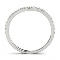 Diamond & Aquamarine Bypass Bridal Set Platinum (0.74ct)