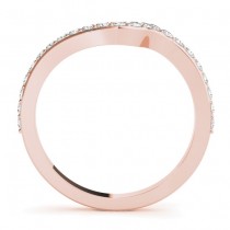 Halo Swirl Diamond Accented Bridal Set 14k Rose Gold (1.79ct)