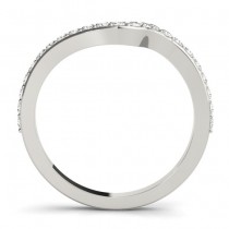 Halo Swirl Aquamarine & Diamond Bridal Set 18K White Gold (0.77ct)